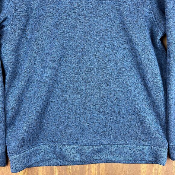 Eddie Bauer Mens Sweatshirt Blue Radiator Fleece Snap Mock Neck Long Sleeve L - Picture 4 of 13